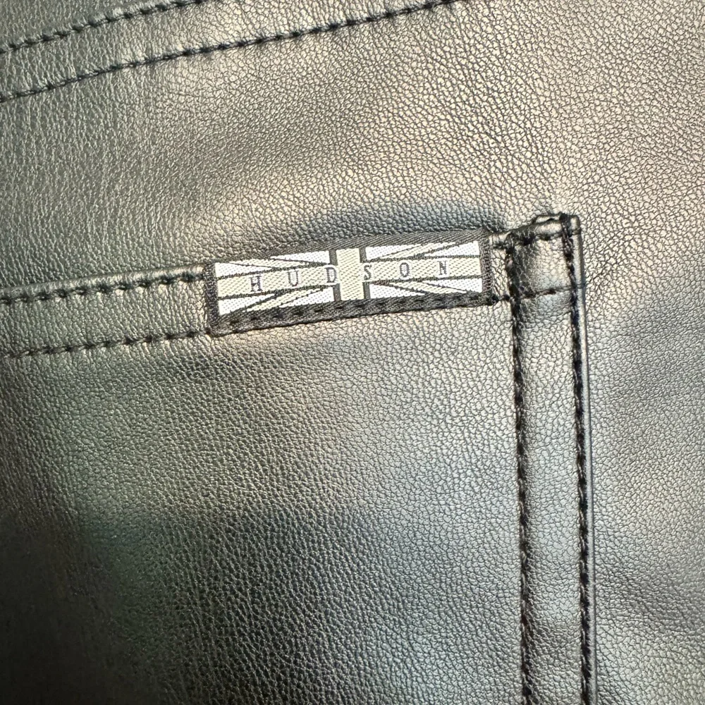 NWT* Hudsonjeans Black Pleather Pants - Picture 6 of 9